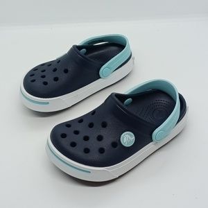 Baby Crocs Navy Blue/Aqua Blue 8/9 C
